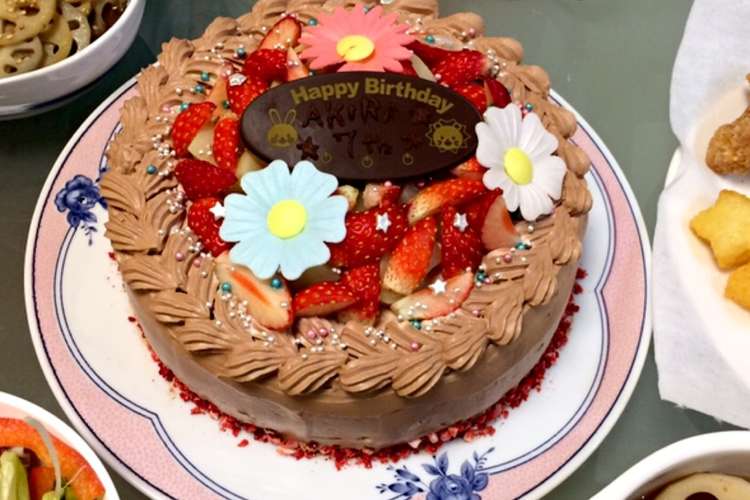 デコレーションケーキ 例 レシピ 作り方 By あきまま 25 クックパッド