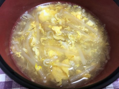 もやしの中華風スープの写真