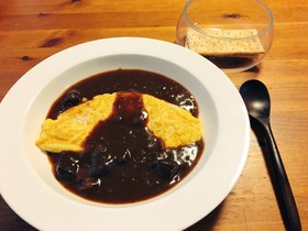 オムレツのビーフシチューがけ❤︎