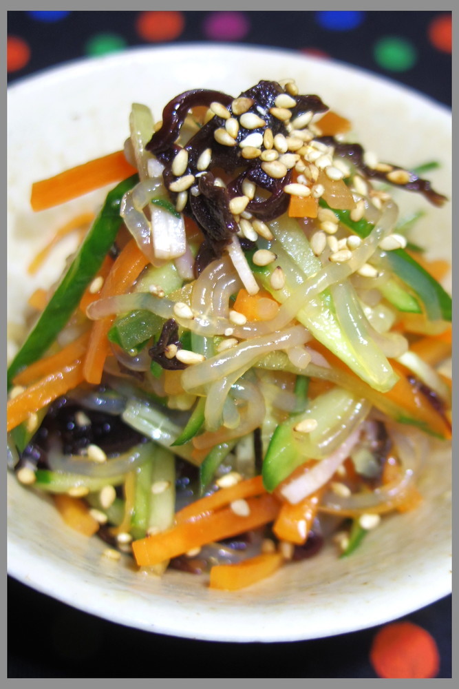 キクラゲとしらたきのさっぱり中華サラダの画像