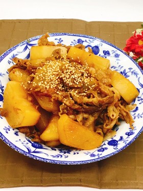 男子も喜ぶ♪大根と豚コマの炒め煮☆