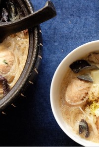 ピェンロー鍋風 食べる豆乳スープ