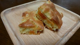 HMで簡単☆りんごと柿の天板ケーキ