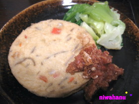 がんもどきの梅しょうが醤油