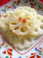 お鍋一つで!●おせち・酢レンコン●の写真