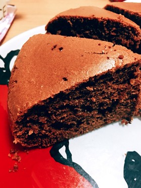 炊飯器で簡単 チョコケーキ
