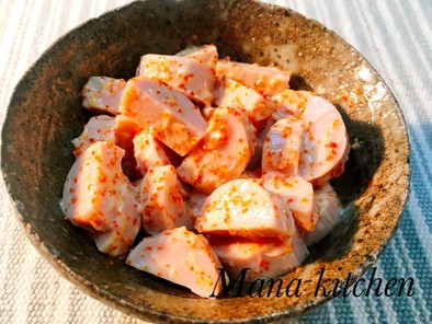 【簡単】魚肉ソーセージのピリ辛おつまみ♡の写真