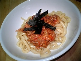 納豆キムチうどん