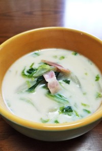☆白菜とベーコンの豆乳味噌スープ☆