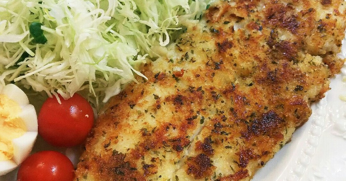 魚のフライパン焼き トマトとオリーブ添え レシピ