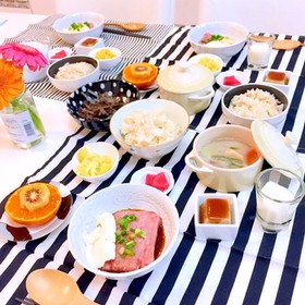 ネギトロ山かけ 粕汁の食卓 常備菜で時短