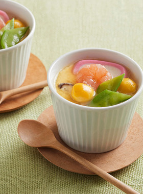 レンジで簡単!白だしの茶碗蒸し