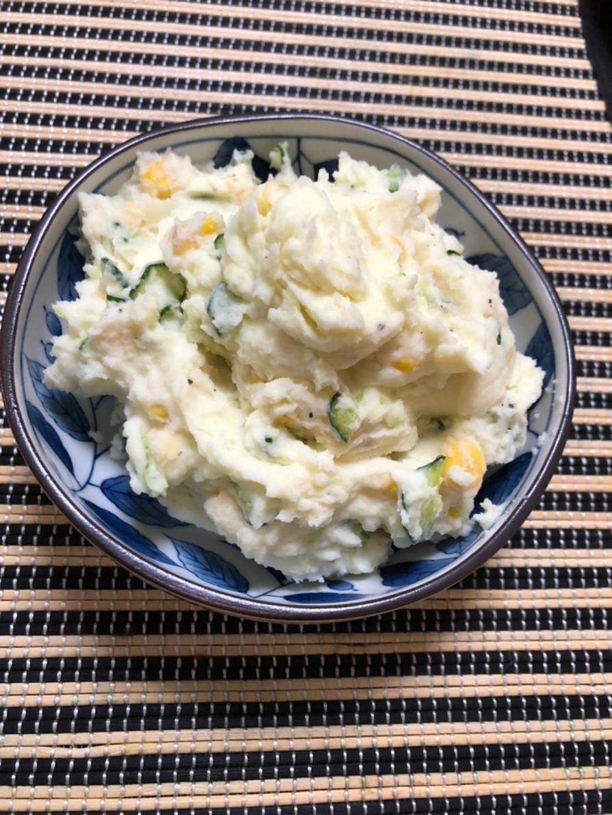 シンプルポテトサラダ♡コーン&胡瓜の画像