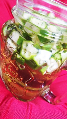 簡単♪食べちゃうオクラ水(スープ風)★