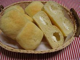 クリームチーズ入りミニミニ食パン