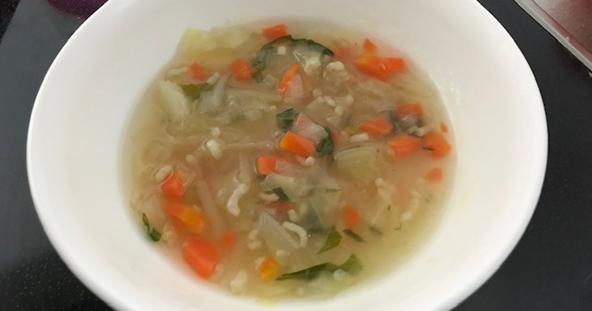 離乳食 具だくさんコンソメスープ レシピ 作り方 By アスロ クックパッド