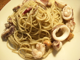 無駄なし☆簡単やりいかの丸ごとパスタ