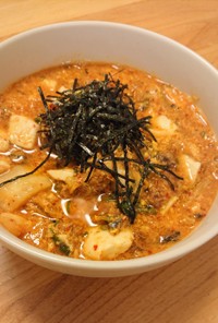 サバ缶で韓国風スープ♪