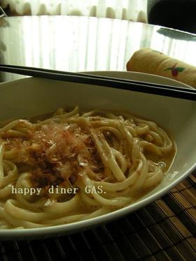 <和風>うどんカルボナーラ