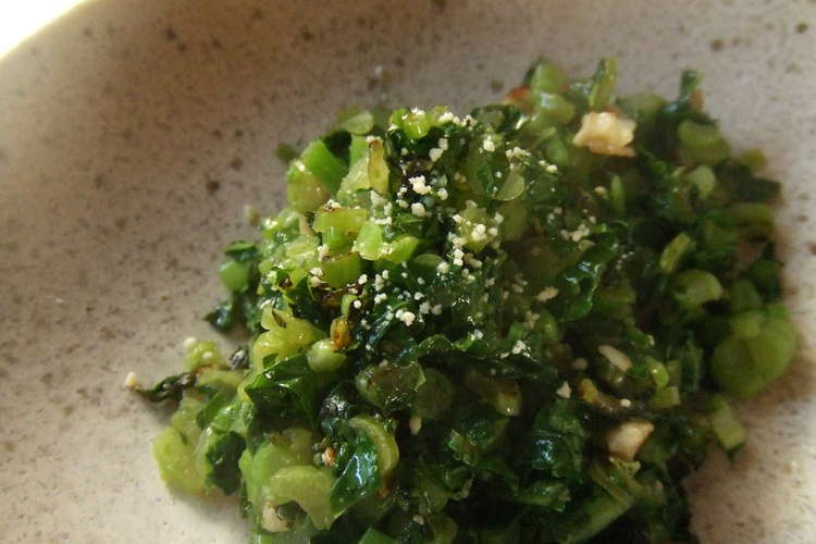 大根の葉のイタリアン風炒め レシピ 作り方 By Oisiimon クックパッド 簡単おいしいみんなのレシピが365万品