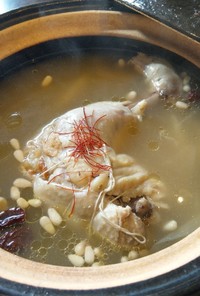 簡単鶏モモ肉で参鶏湯(サムゲタン)