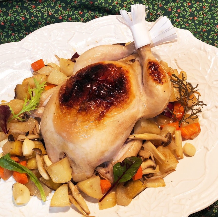 【クリスマス】柔らか丸鶏のローストチキンの画像