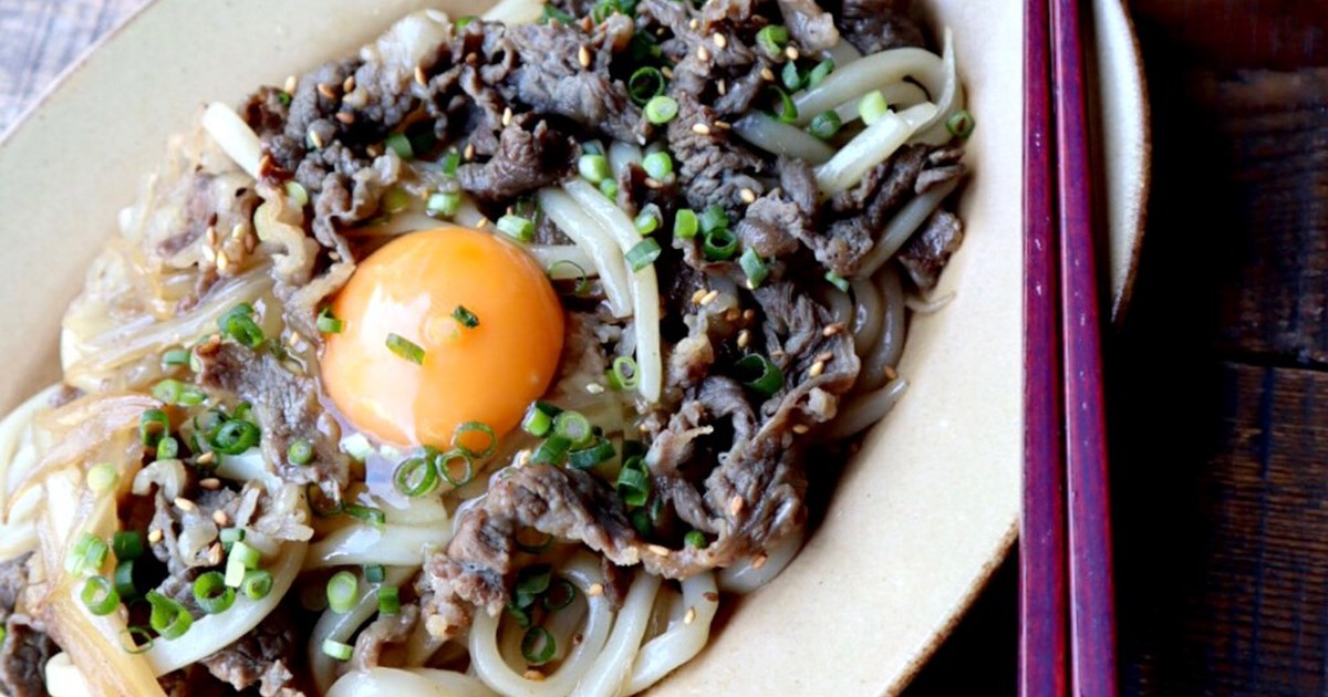 すき焼き風甘辛焼きうどん 簡単レシピ 1人分 Sachiオフィシャルブログ おうちごはん 楽しく過ごせたら二重マル Powered By Ameba