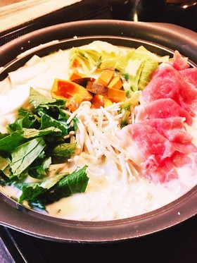 簡単 味噌 豆乳鍋
