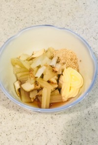 キクイモ（菊芋）とヤーコンのサラダ