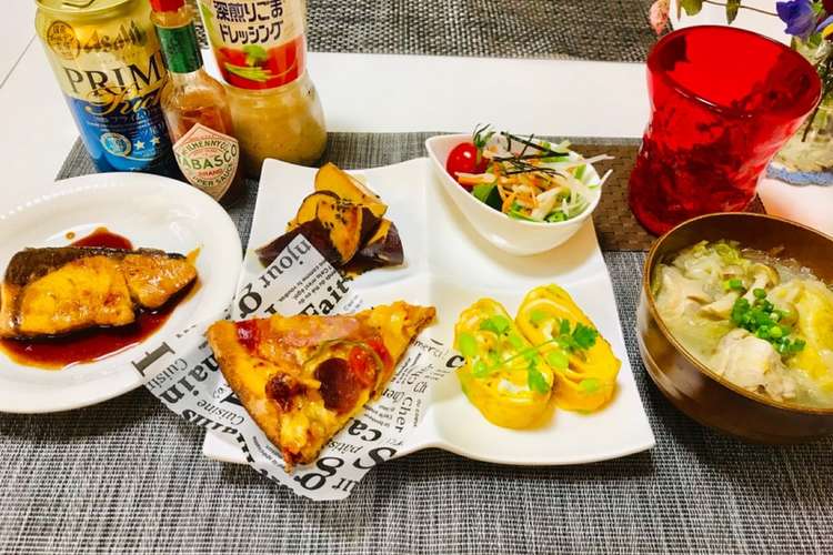 ブリの照り焼き ピザの好きなもの晩ご飯 レシピ 作り方 By 体裁よく クックパッド 簡単おいしいみんなのレシピが359万品