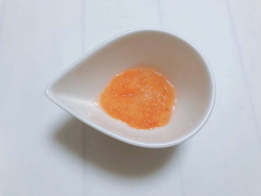 【離乳食 中期】柿 電子レンジ使用の画像