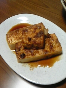 豆腐のショウガ焼き