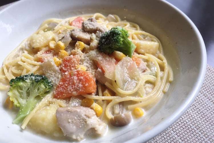 シチューリメイク クリームスープパスタ レシピ 作り方 By 元料理人の時短レシピ クックパッド 簡単おいしいみんなのレシピが350万品