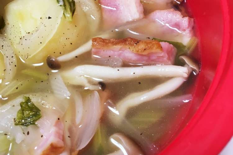 電子レンジ圧力鍋セロリ香るコンソメスープ レシピ 作り方 By ちづちづちーず クックパッド 簡単おいしいみんなのレシピが373万品