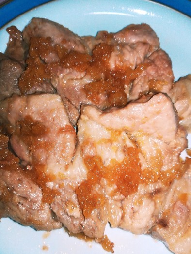 減塩　豚肉の生姜焼きの写真