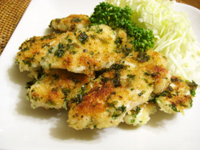 鶏胸肉のマヨパン粉焼き