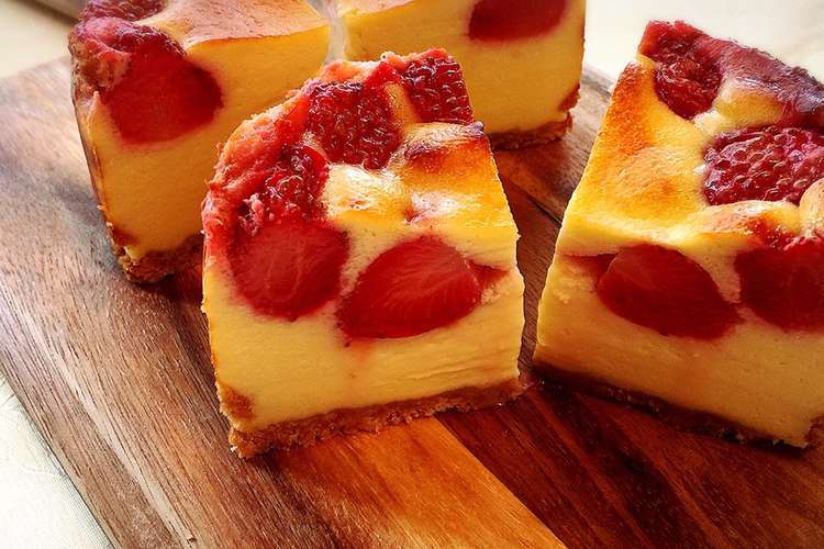 フレッシュ苺のチーズケーキ レシピ 作り方 By 自由が丘ママ なおみ クックパッド