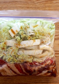 【下味冷凍】豚肉と白菜のすき煮