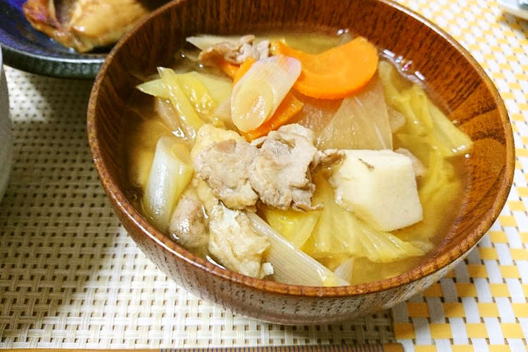 料理初心者さんに贈る美味しい豚汁の作り方 レシピ 作り方 By ポテチ犬 クックパッド