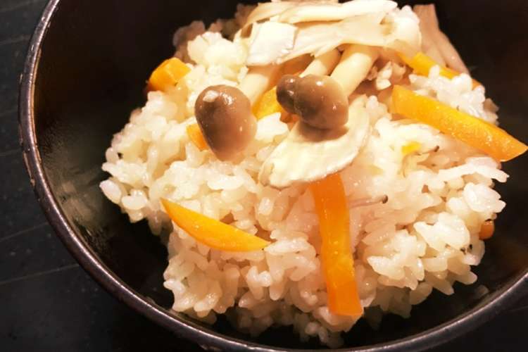 簡単 時短 きのこたっぷり炊き込みご飯 レシピ 作り方 By ズボラな管理栄養士 クックパッド