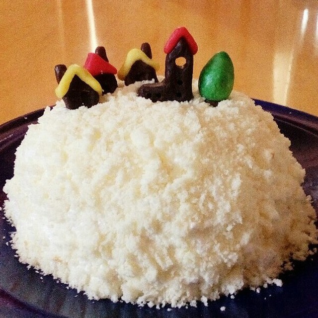 白いふわふわケーキ 雪の町 レシピ 作り方 By もふきゅう クックパッド 簡単おいしいみんなのレシピが374万品