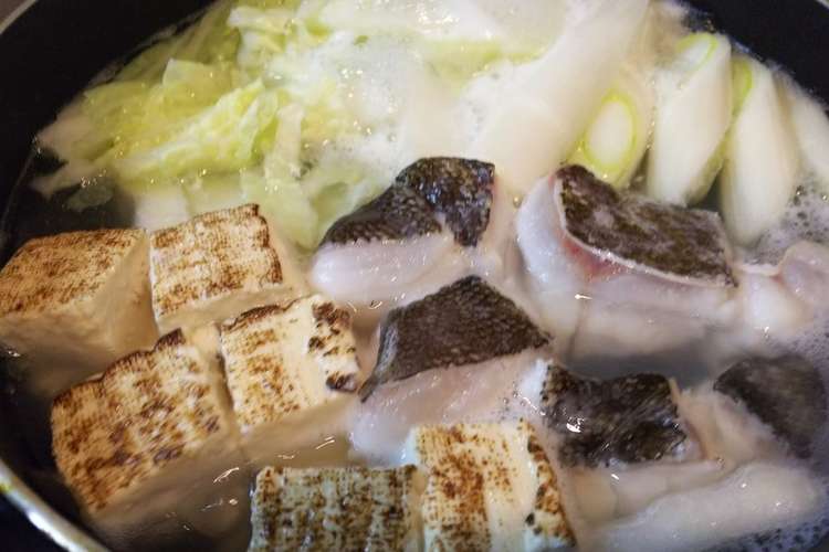 簡単美味 煮きり醤油で食べる鱈ちり鍋 レシピ 作り方 By ペチペチペーチ クックパッド 簡単おいしいみんなのレシピが353万品