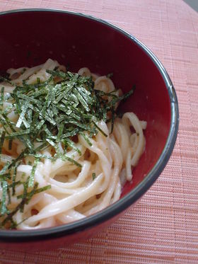 懐かしの明太うどん