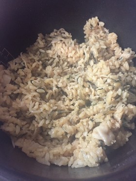 豚バラ高菜の炊き込みご飯