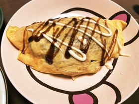 残り焼きそばのオムそばめし