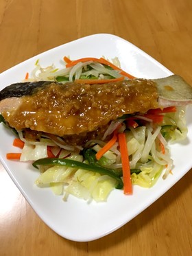 大人の給食☆鮭のチャンチャン焼き