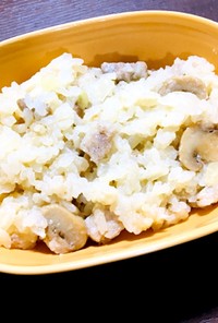 【生米から作る】チーズ&ポークリゾット