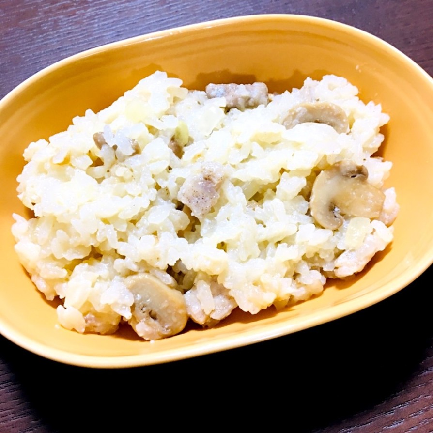 【生米から作る】チーズ&ポークリゾットの画像