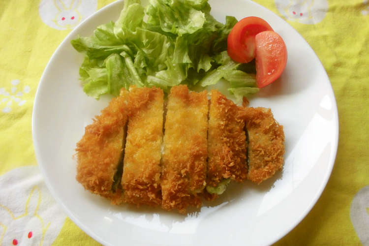 青じそペースト チーズinとんかつ レシピ 作り方 By 花時計咲いた クックパッド 簡単おいしいみんなのレシピが360万品