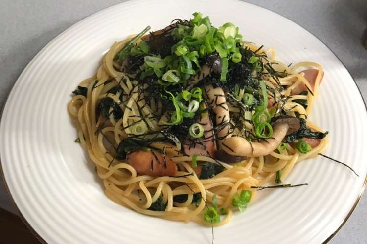お昼ご飯に 和風スパ レシピ 作り方 By ろびりり クックパッド